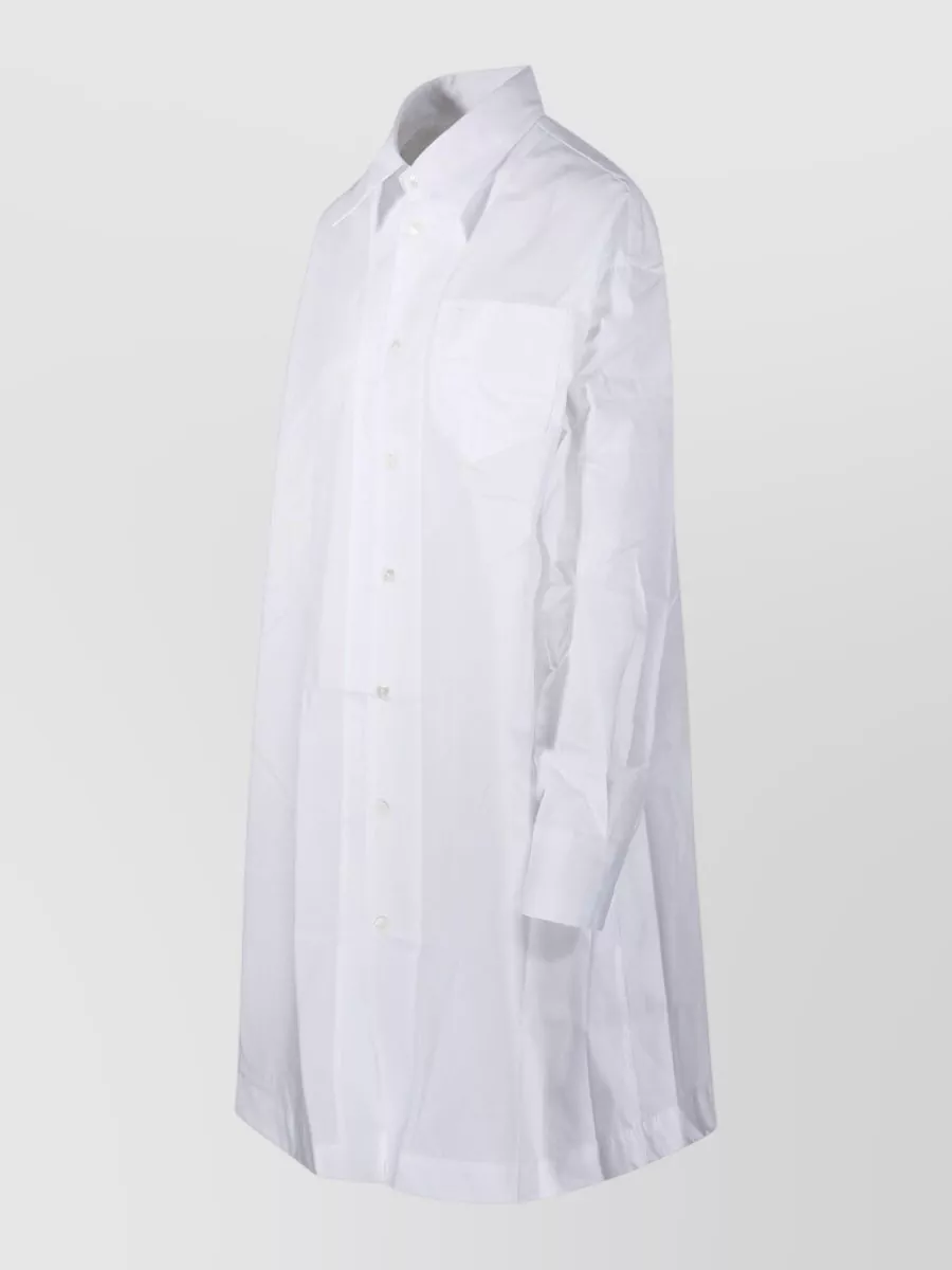 Ami Paris Cotton Wide Shirt Dress
