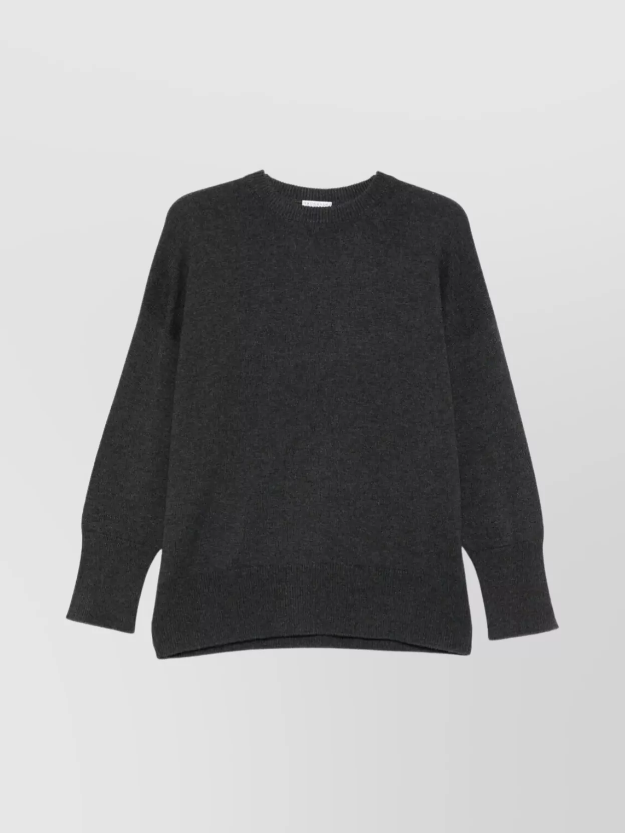 Brunello Cucinelli Cashmere Sweater With Shiny Detail Clothing In Black