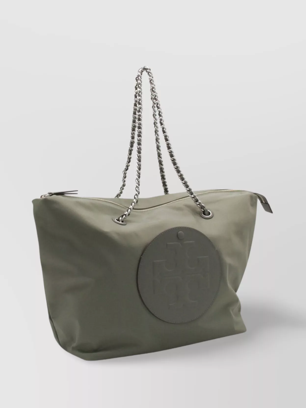 Tory Burch Chain Handle Tote Bag With Metal Eyelets