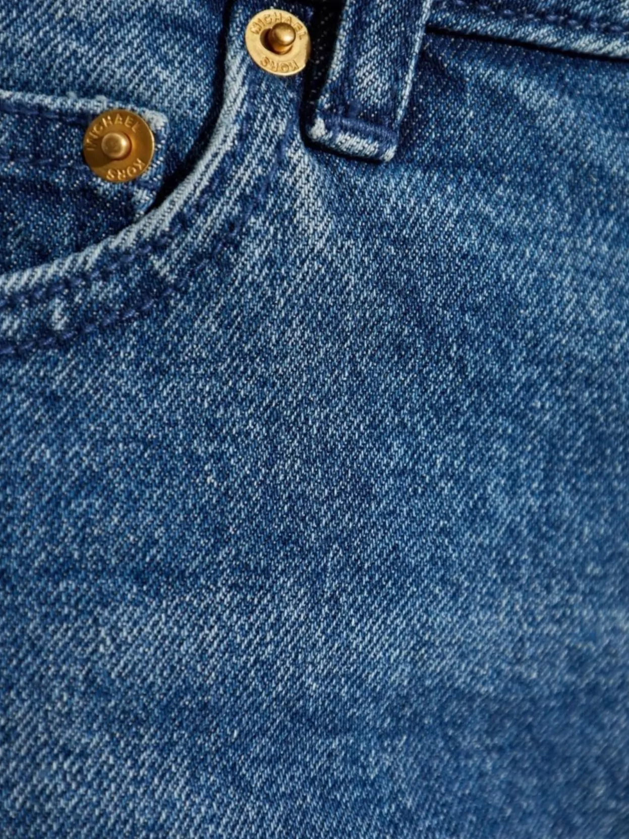 Michael Kors Denim Trousers With Belt Loops And Metal Rivets