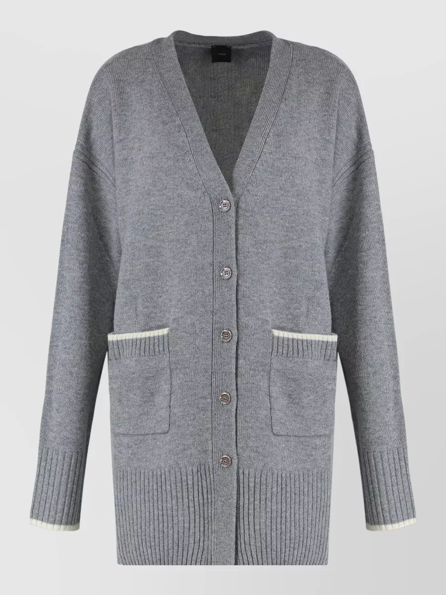 Pinko Cashmere wool ribbed cardigan