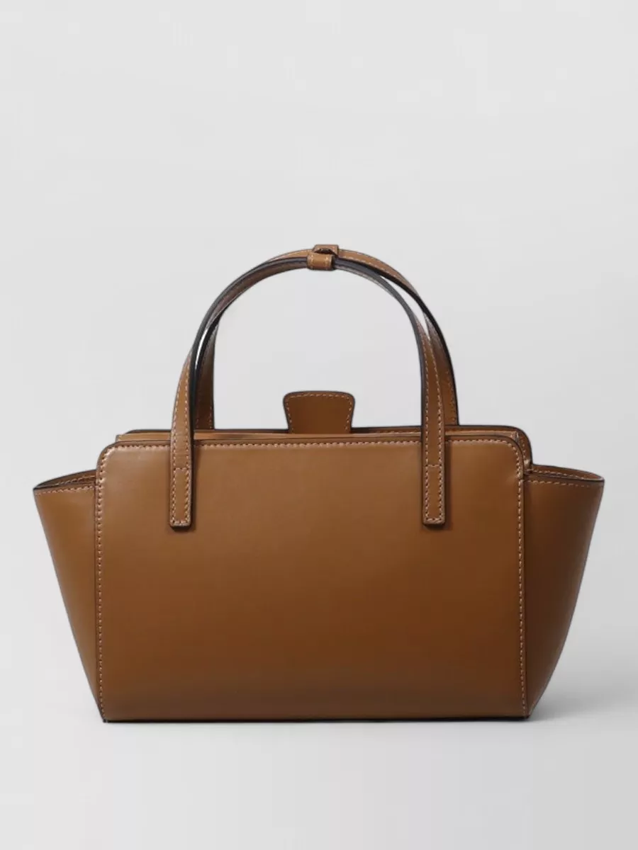 Hidesins Leather Flap Tote Bag