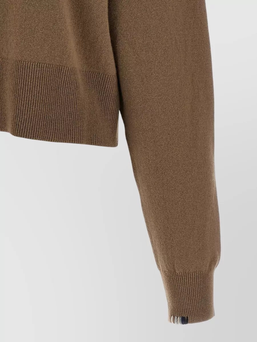 Extreme Cashmere Cashmere Cropped Ribbed Cardigan