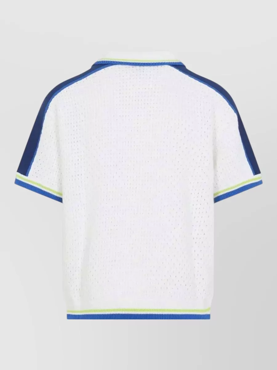 Casablanca Crochet Short-Sleeve Shirt