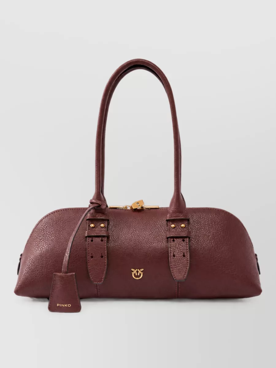 Pinko leather clutch bag