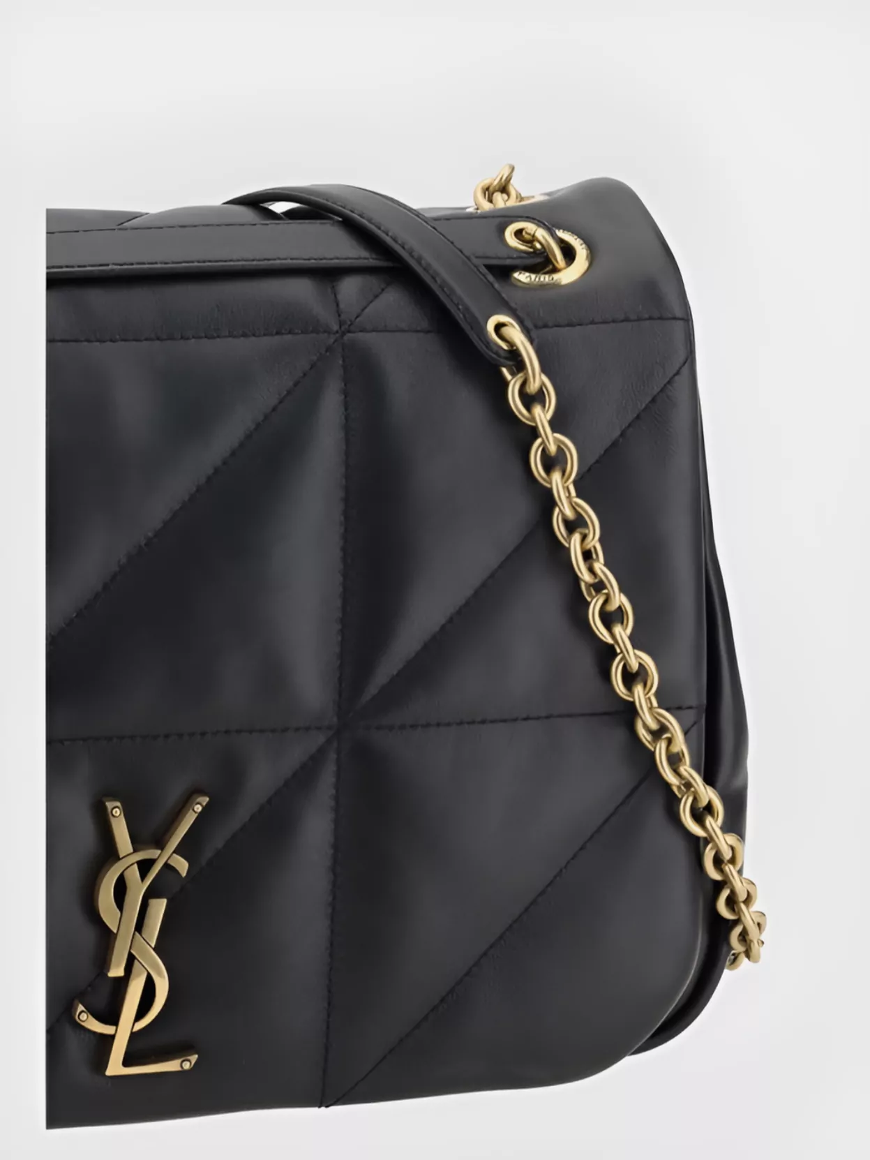 Saint Laurent Medium Lambskin Leather Shoulder Bag In Black