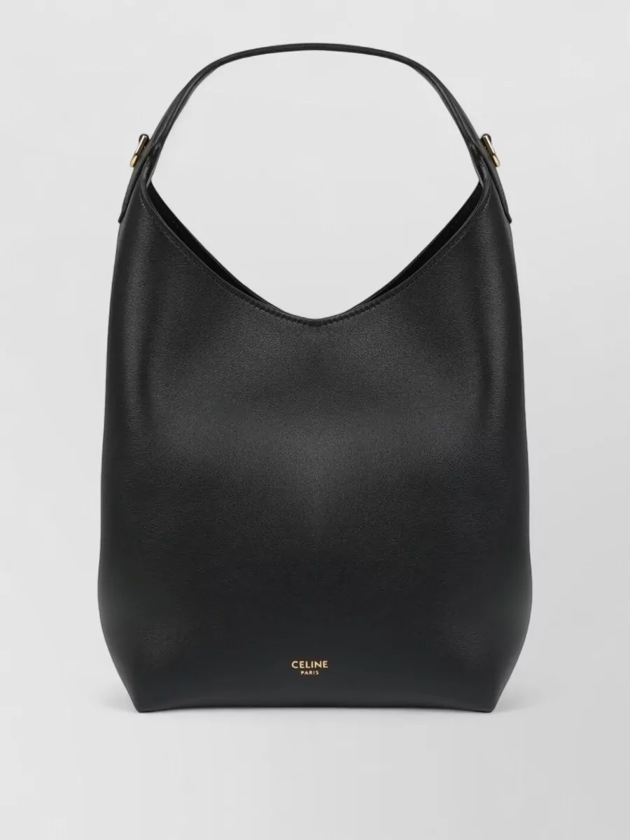 Celine leather hobo shoulder bag