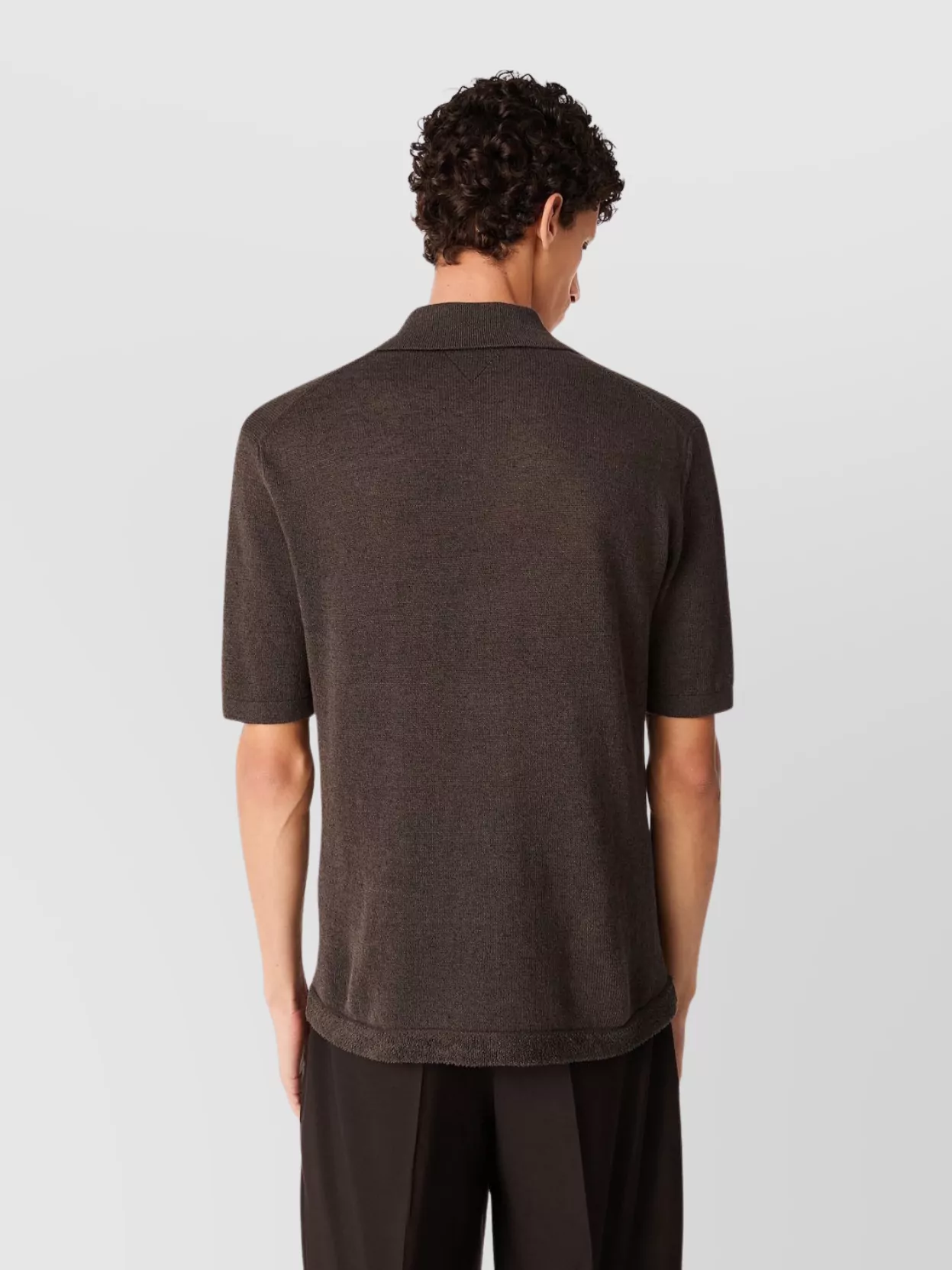 Bottega Veneta Polo Linen Shirt Detail Pocket