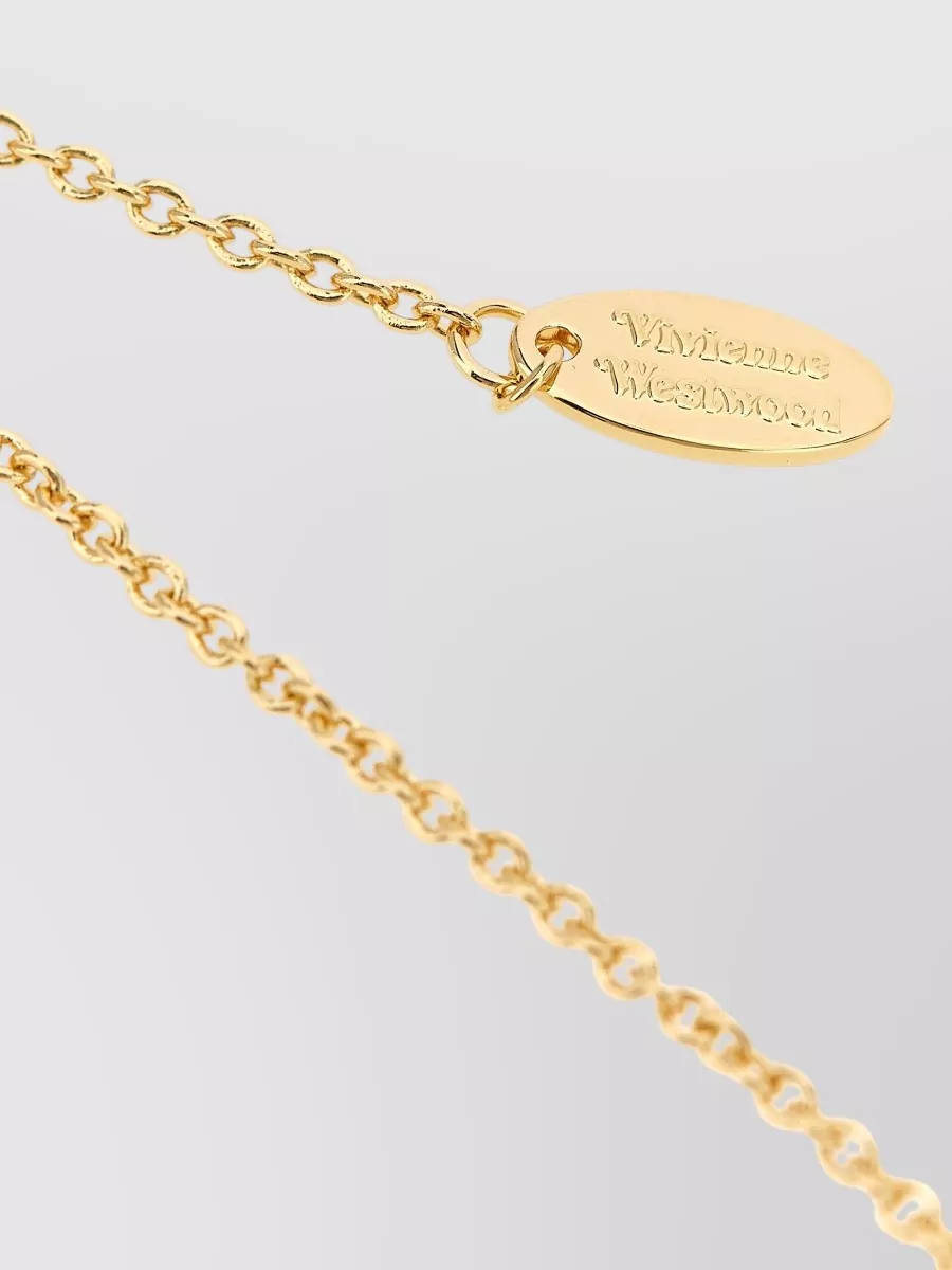 Vivienne Westwood Crystal-Embellished Orb Pendant Necklace