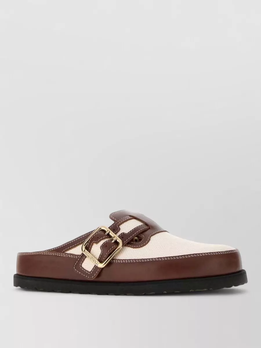 Birkenstock 1774 leather and canvas mules