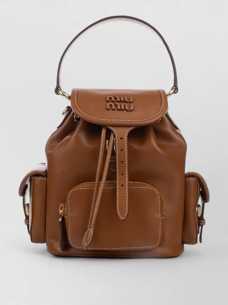 Miu Miu Leather Bucket Bag