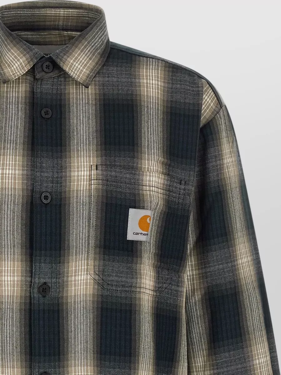 Carhartt Wip Harlin Check Shirt Button Down Collar