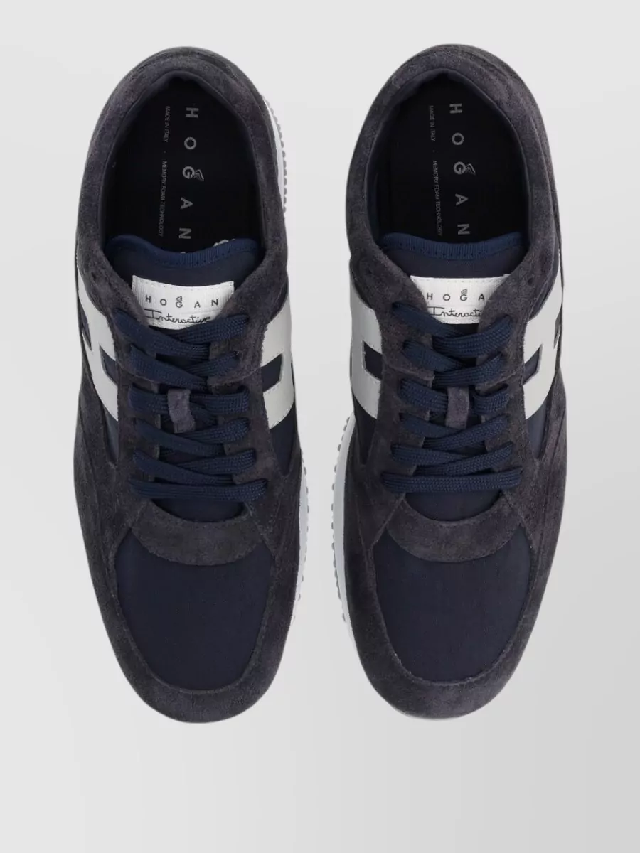 Hogan Low Top Sneakers Round Toe Rubber Sole