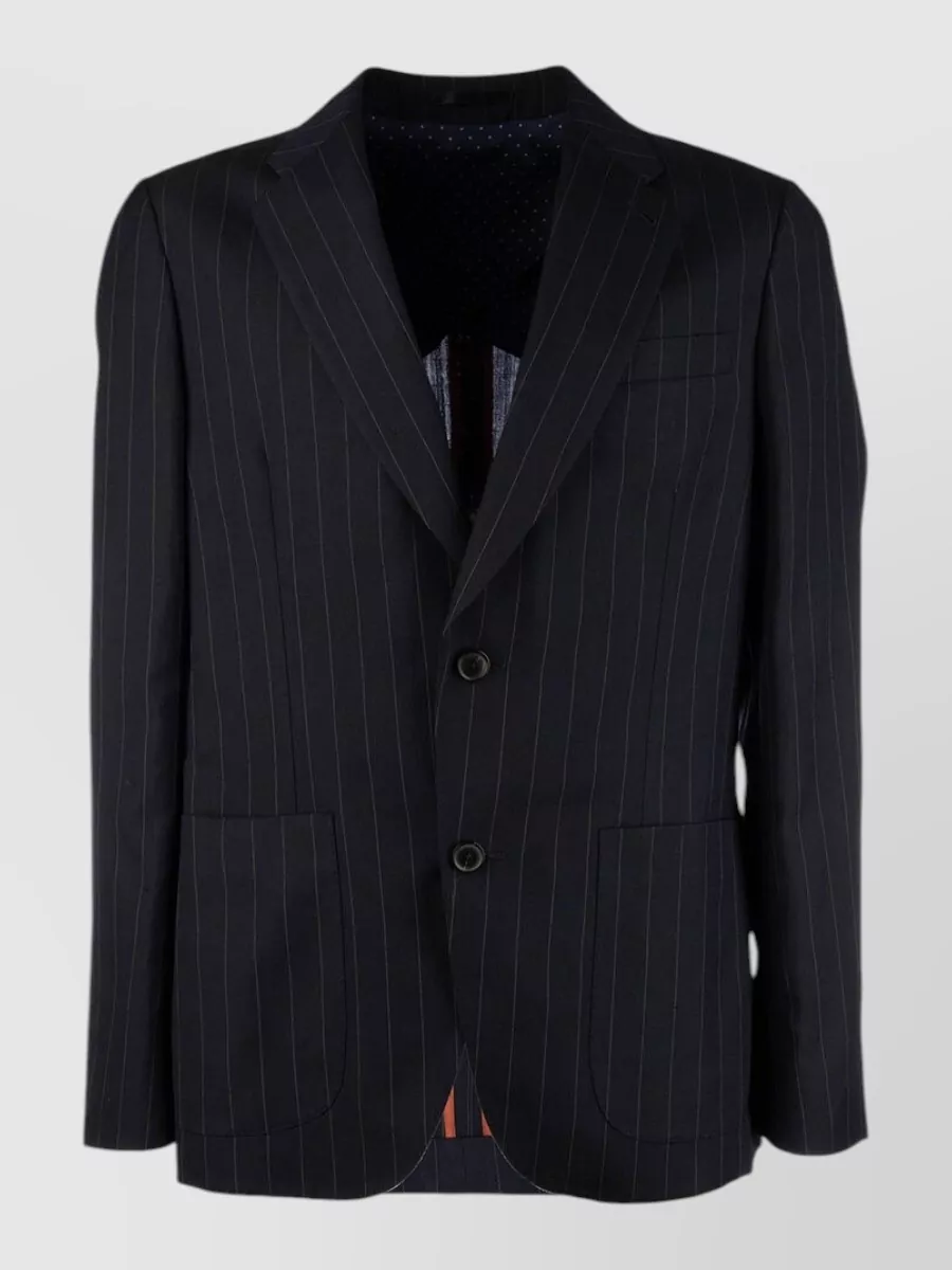 Paul Smith Pinstripe Jacket And Gilet Front Pockets