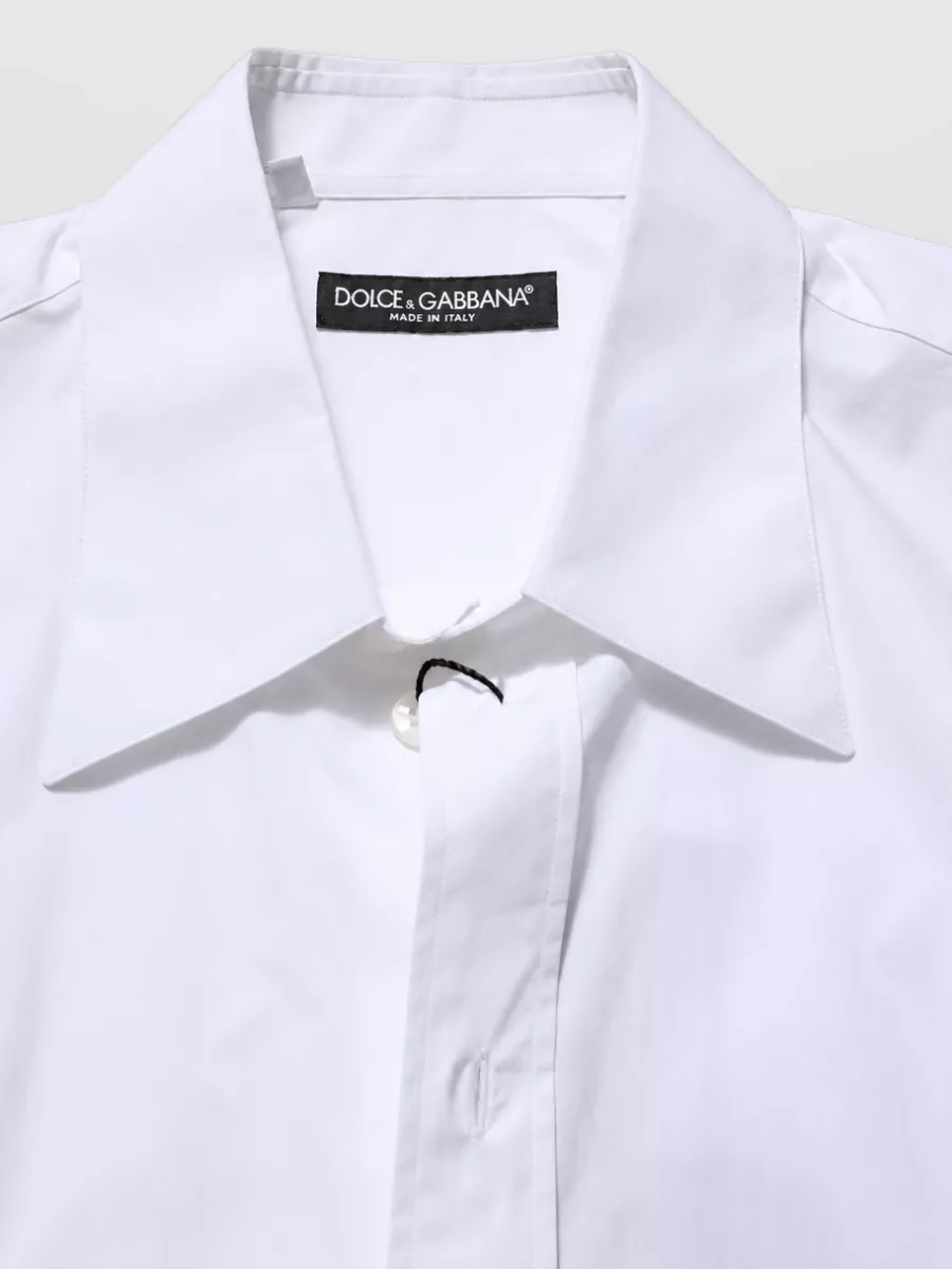 Dolce&Gabbana Cotton Sleeveless Formal Shirt