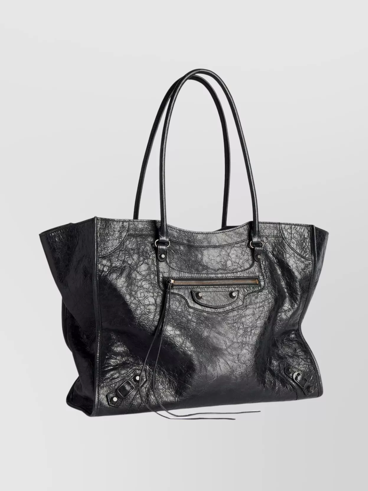 Balenciaga Urban Leather Tote Zip Pocket