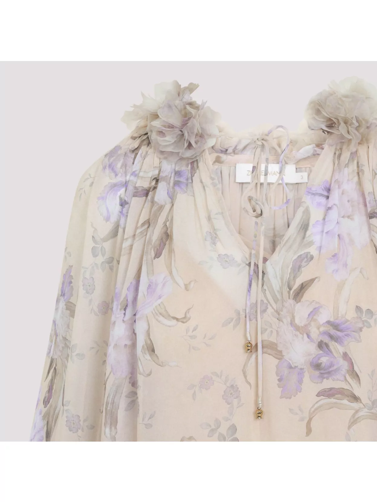 Zimmermann Eden Billow Blouse In Neutrals