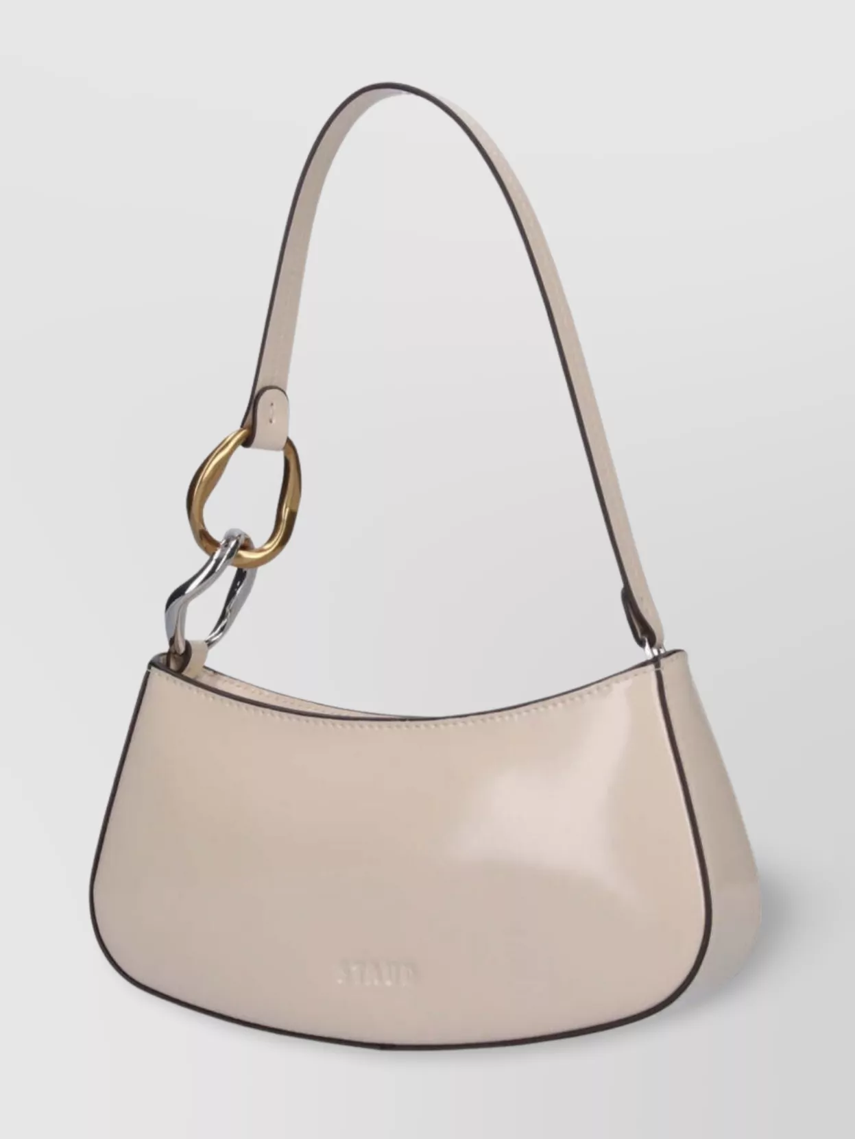 Staud Curved Shoulder Bag Metal Hardware