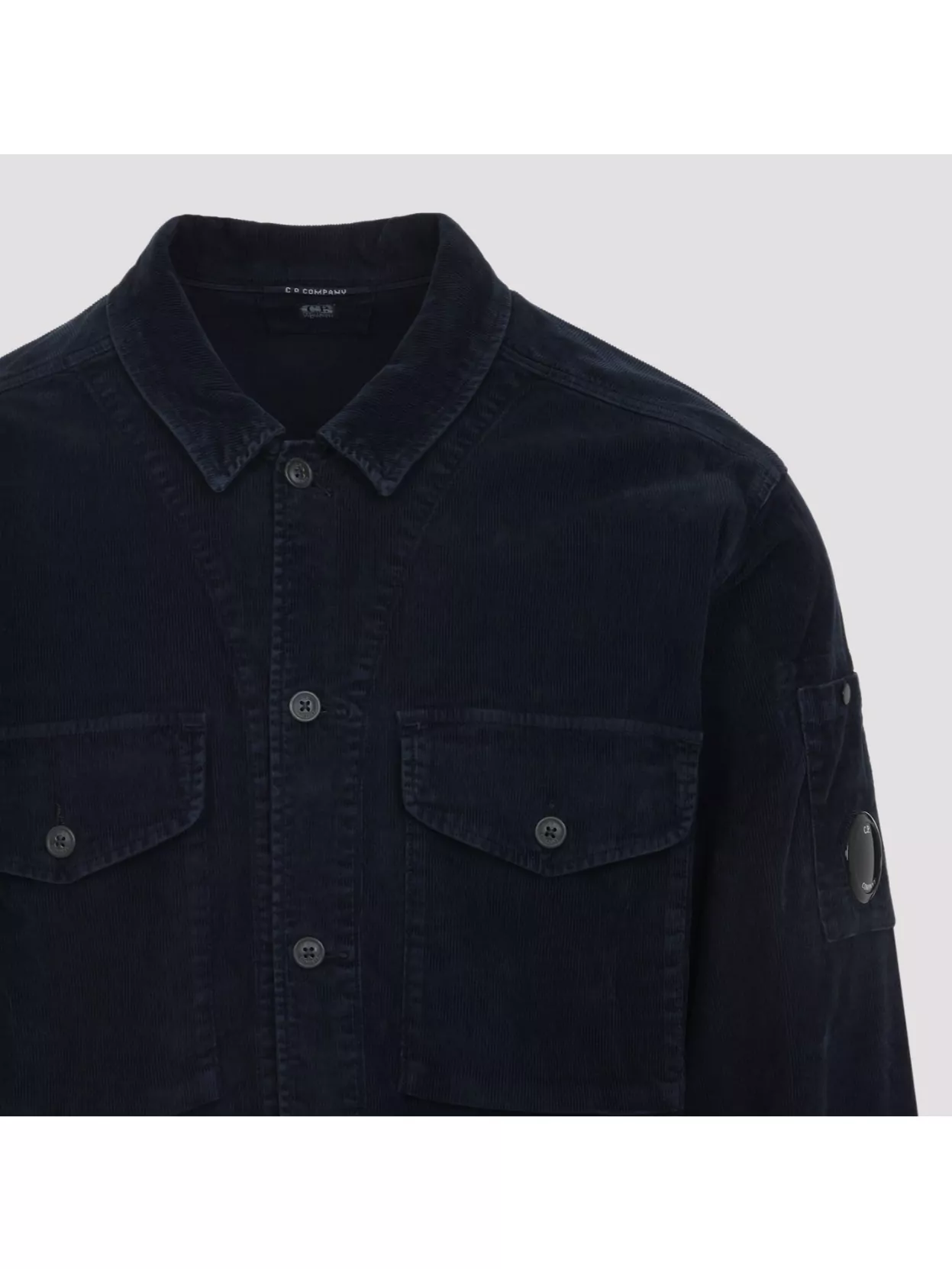 C.p. Company Corduroy Overshirt Lens Detail
