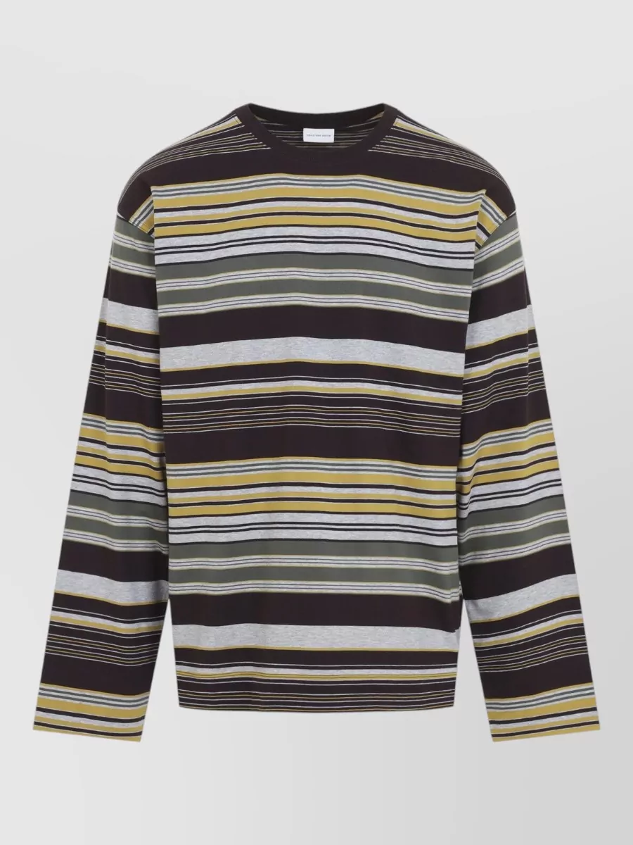 Dries Van Noten Striped relaxed-fit long-sleeve t-shirt