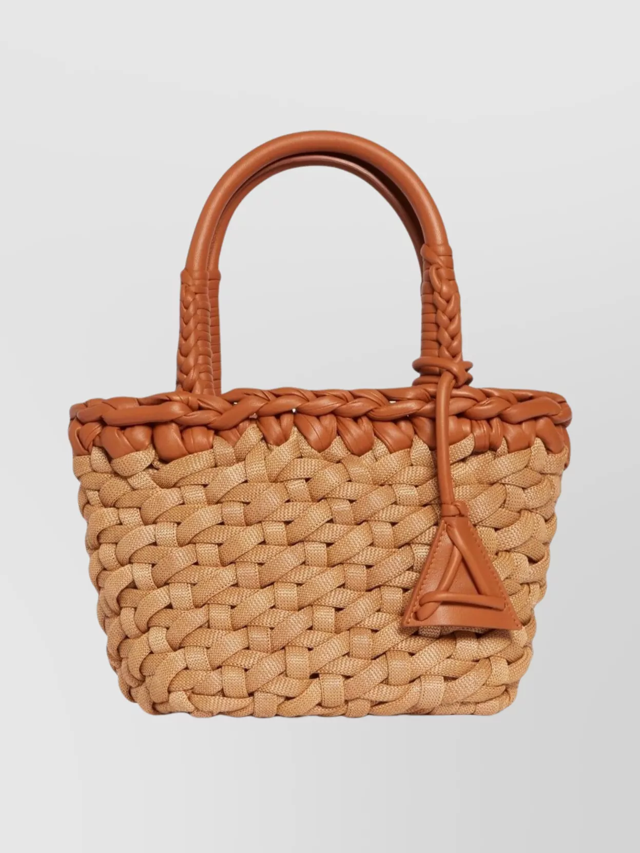 Alanui Woven Tote Bag Braided Handles In Brown