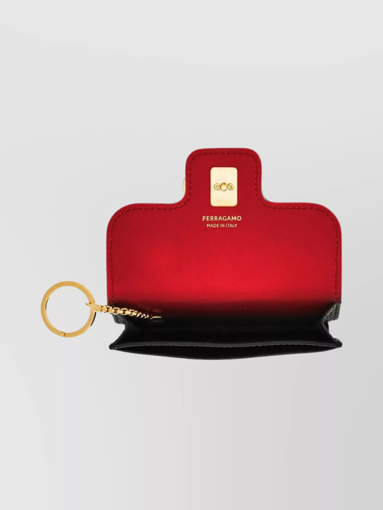 Ferragamo Gancini Key Holder Gold-Tone Hardware