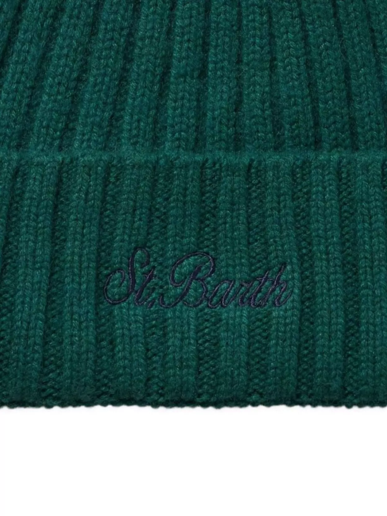 Mc2 Saint Barth Ribbed Knit Turn-Up Brim Hat