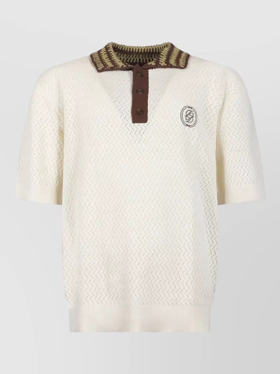 Drôle De Monsieur Cotton Polo Shirt