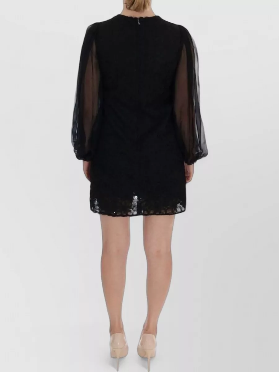 Dolce&Gabbana Lace Heart Appliqué Mini Dress