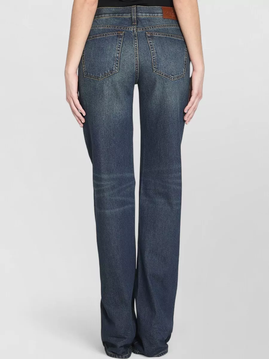Gucci Denim Low-Rise Bootcut Jeans