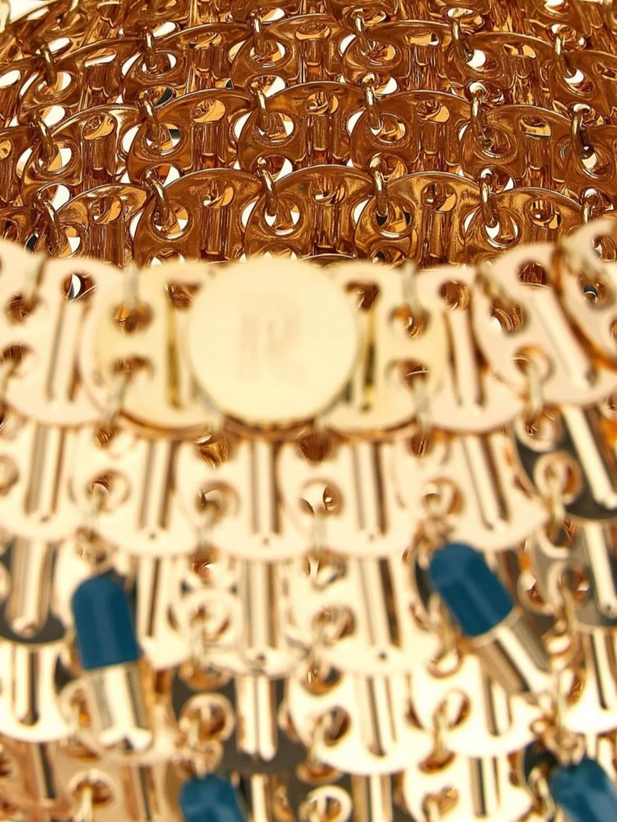 Paco Rabanne Chain Strap Beaded Handbag 1969 Ball Pils