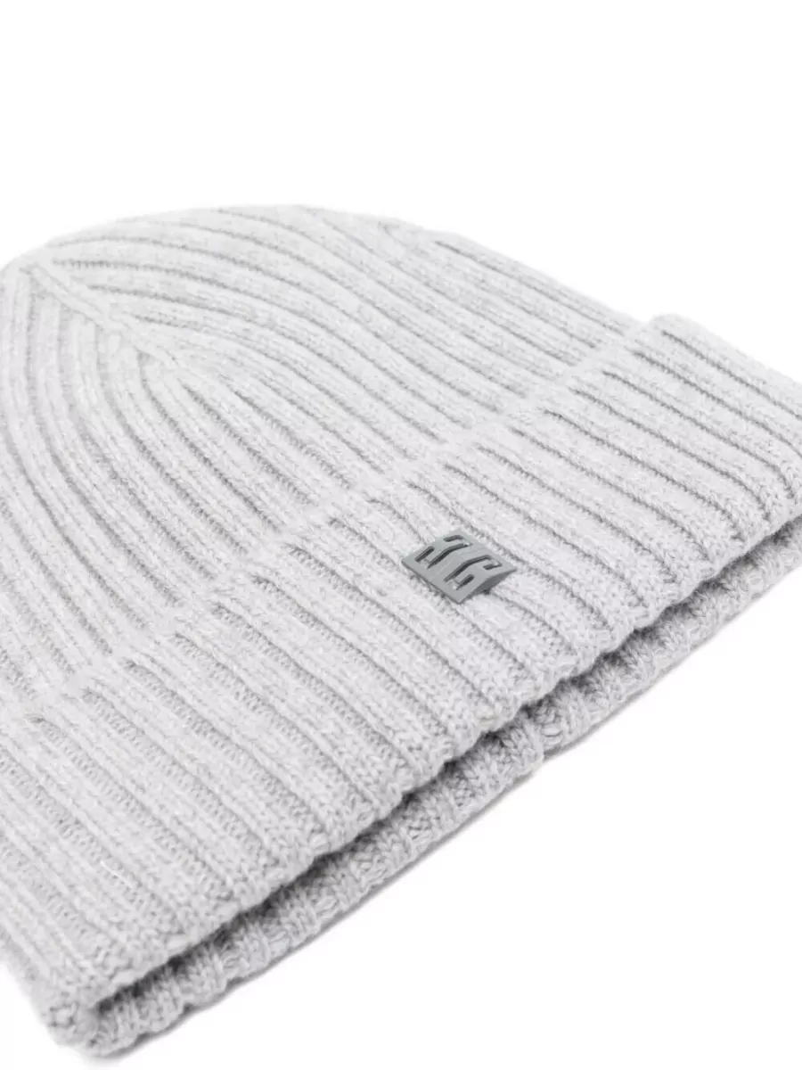Givenchy Beanie Ribbed Texture Turn Up Brim Design