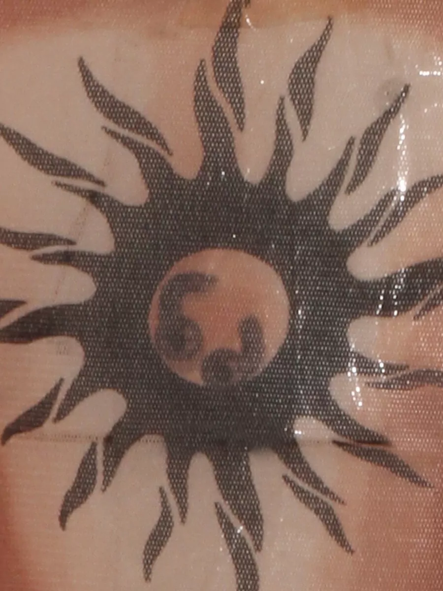 Jean Paul Gaultier Sleeveless Top Round Neck Dragon Sun