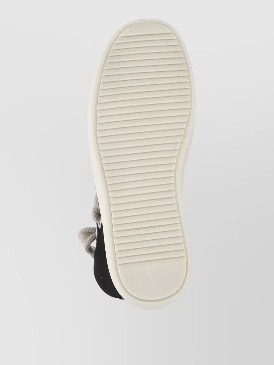 Rick Owens Drkshdw Low Cut Sneakers With Round Toe Design