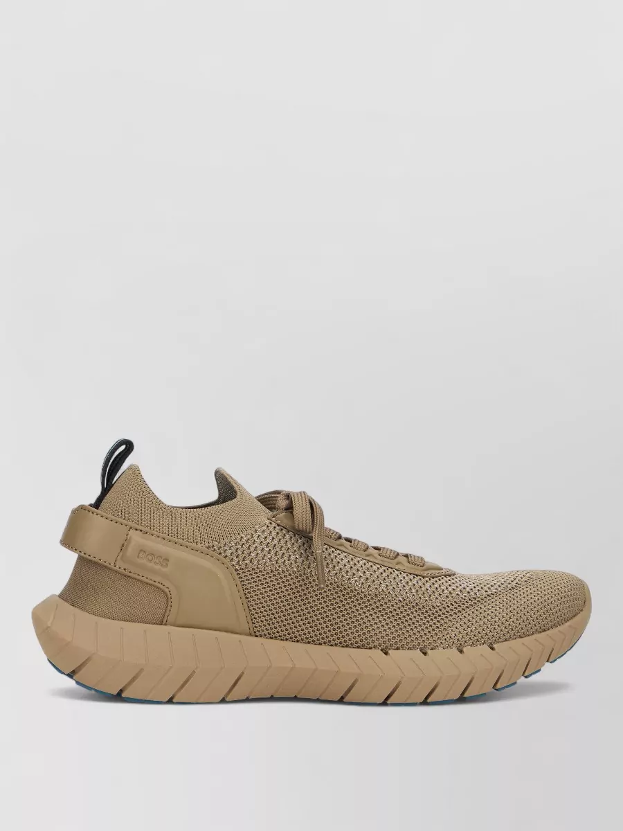 Boss mesh lace-up sneakers