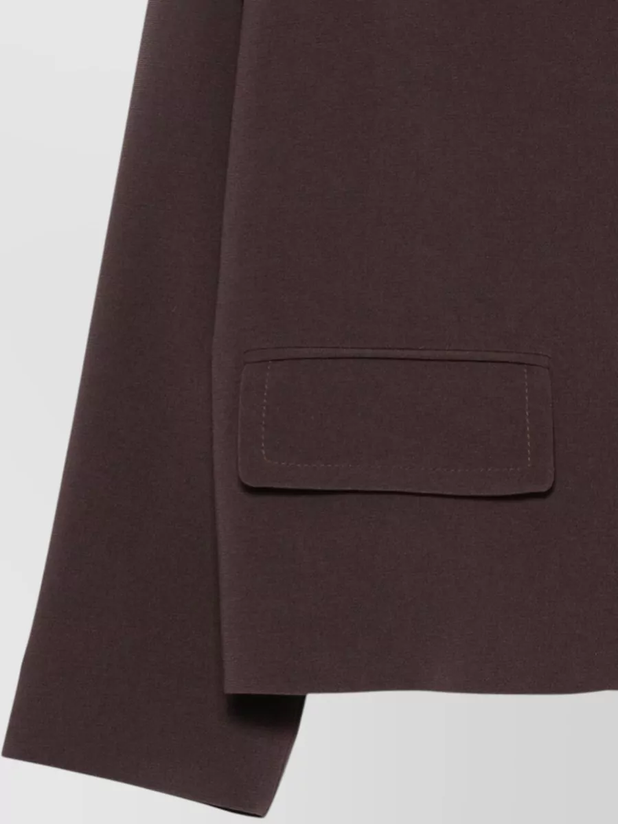 Alberto Biani Single-Breasted Long-Sleeve Stand-Collar Coat