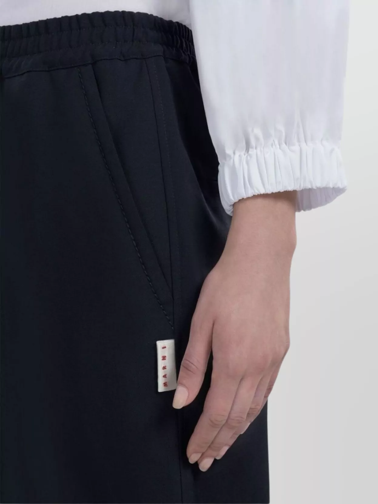 Marni Versatile Pleated Trousers Button Detail