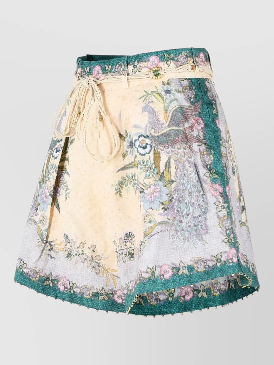 Zimmermann linen pleated shorts
