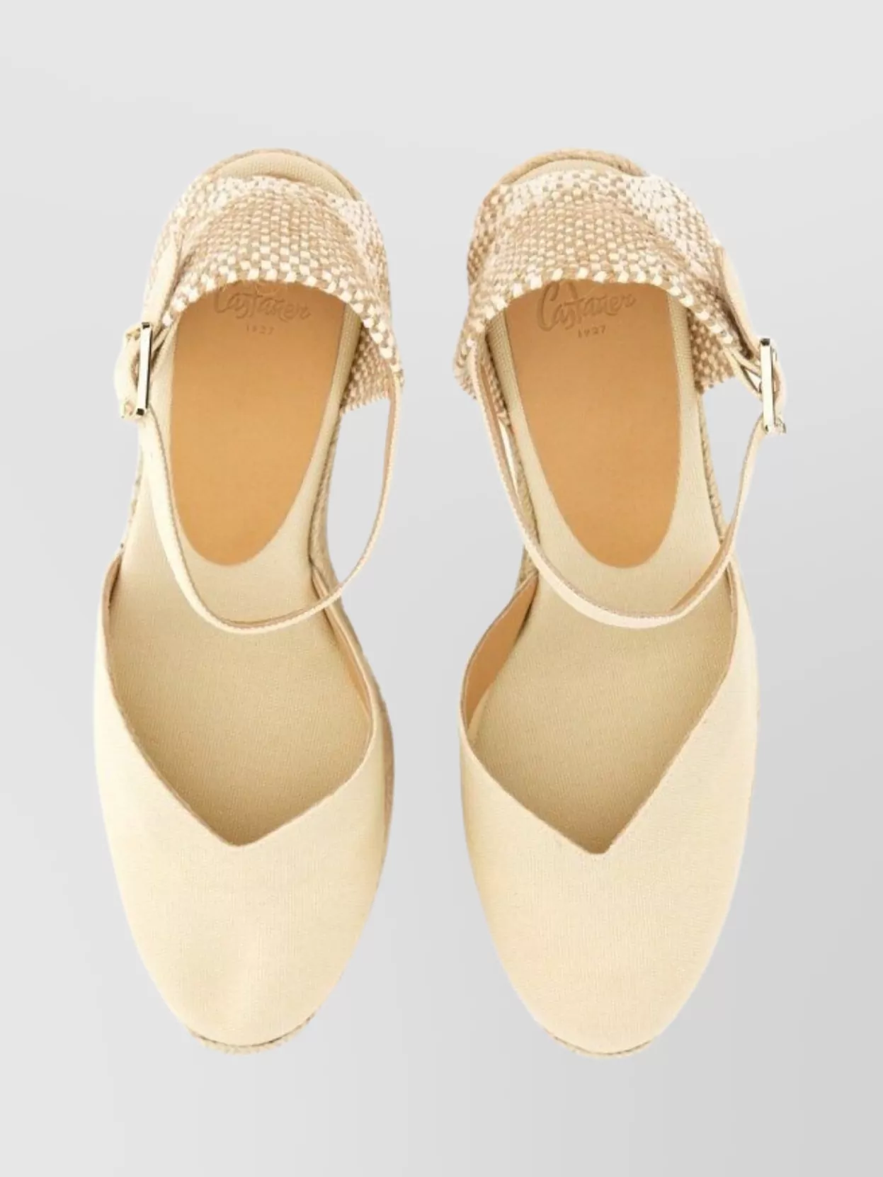 Castaã±er Wedge Espadrille With Open Back And Peep Toe