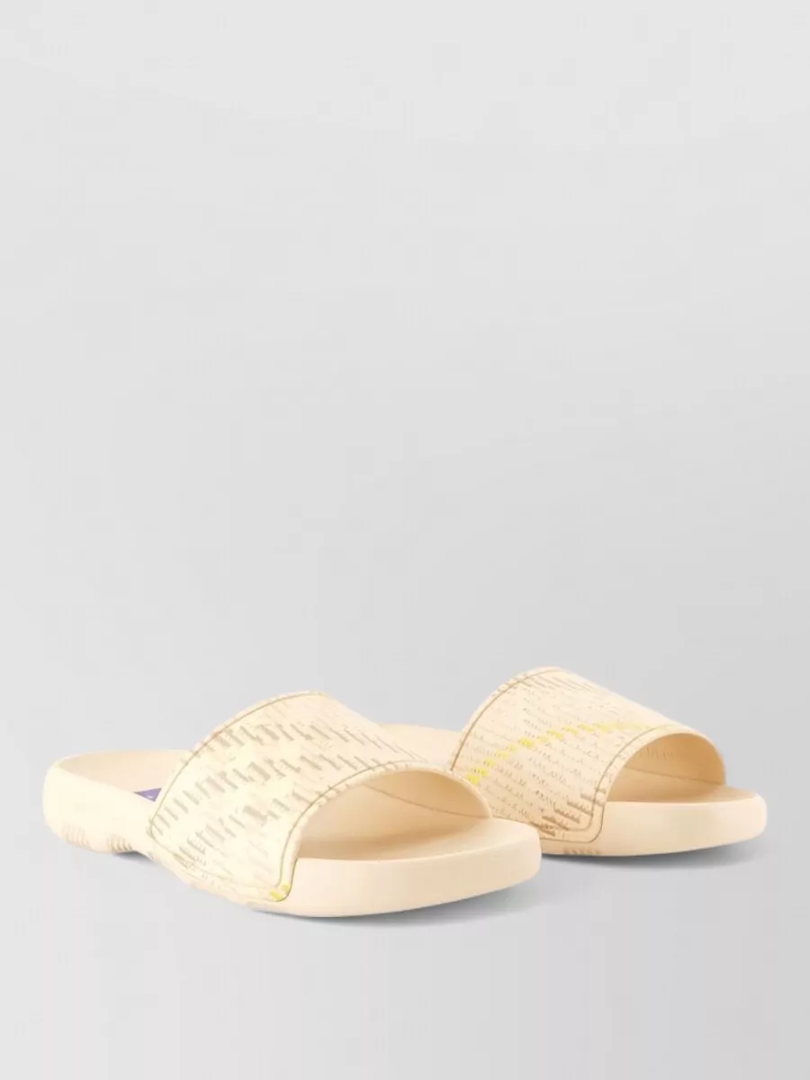 Burberry check slides