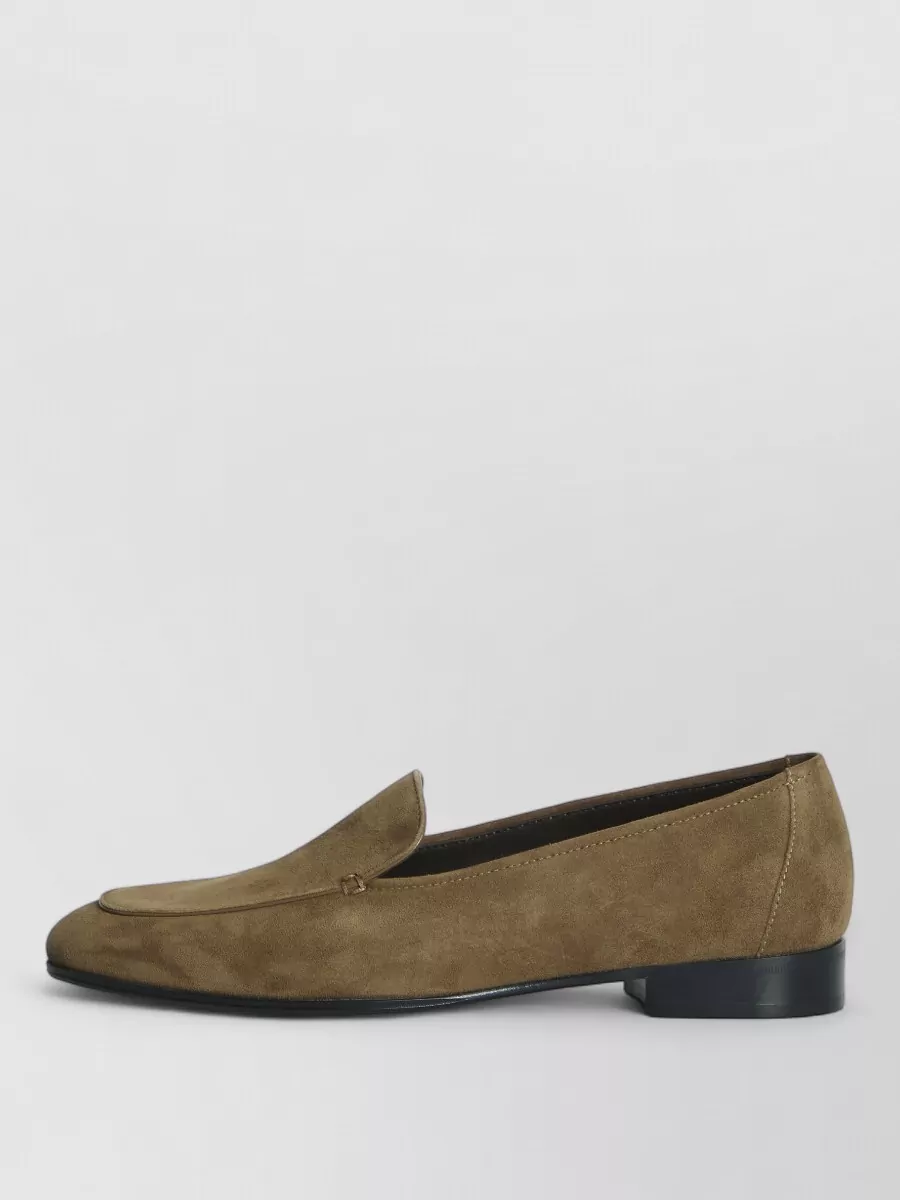 The Row Suede Loafers