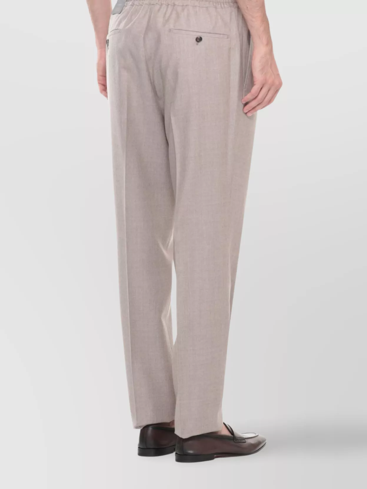 Incotex Pleated Front Straight Leg Trousers In Gray