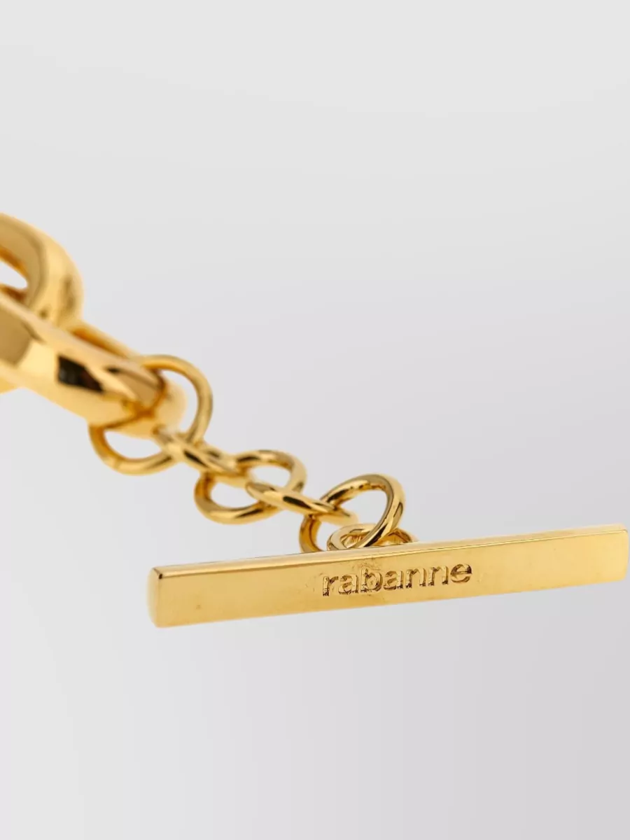 Rabanne Xl Link Necklace Chunky Chain Pendant In Gold