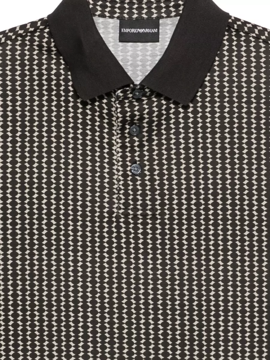 Emporio Armani Cotton Blend Polo Shirt Short Sleeves