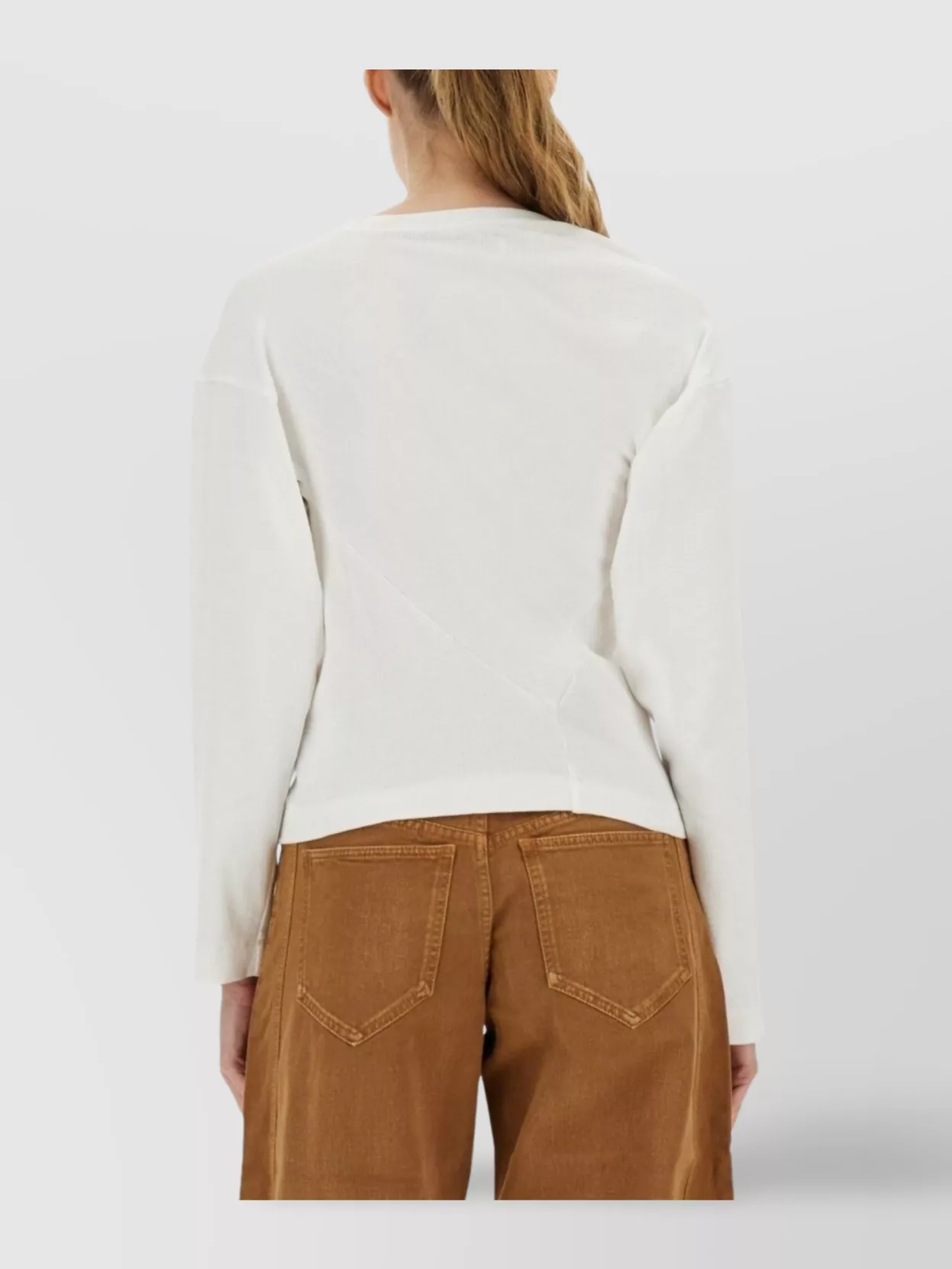 Vivienne Westwood Asymmetric Long Sleeve Ribbed Top