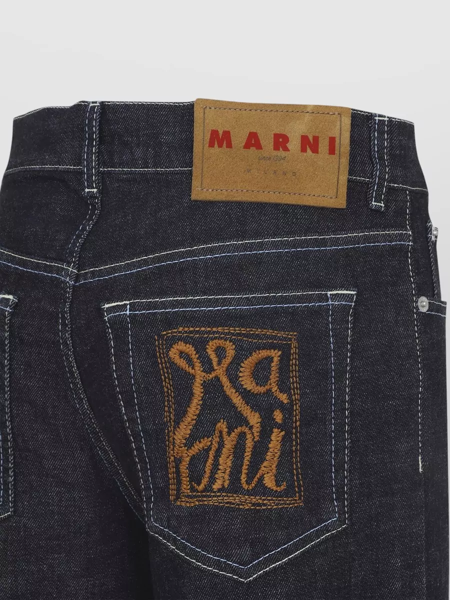 Marni Five Pocket Denim Jeans Wide Leg