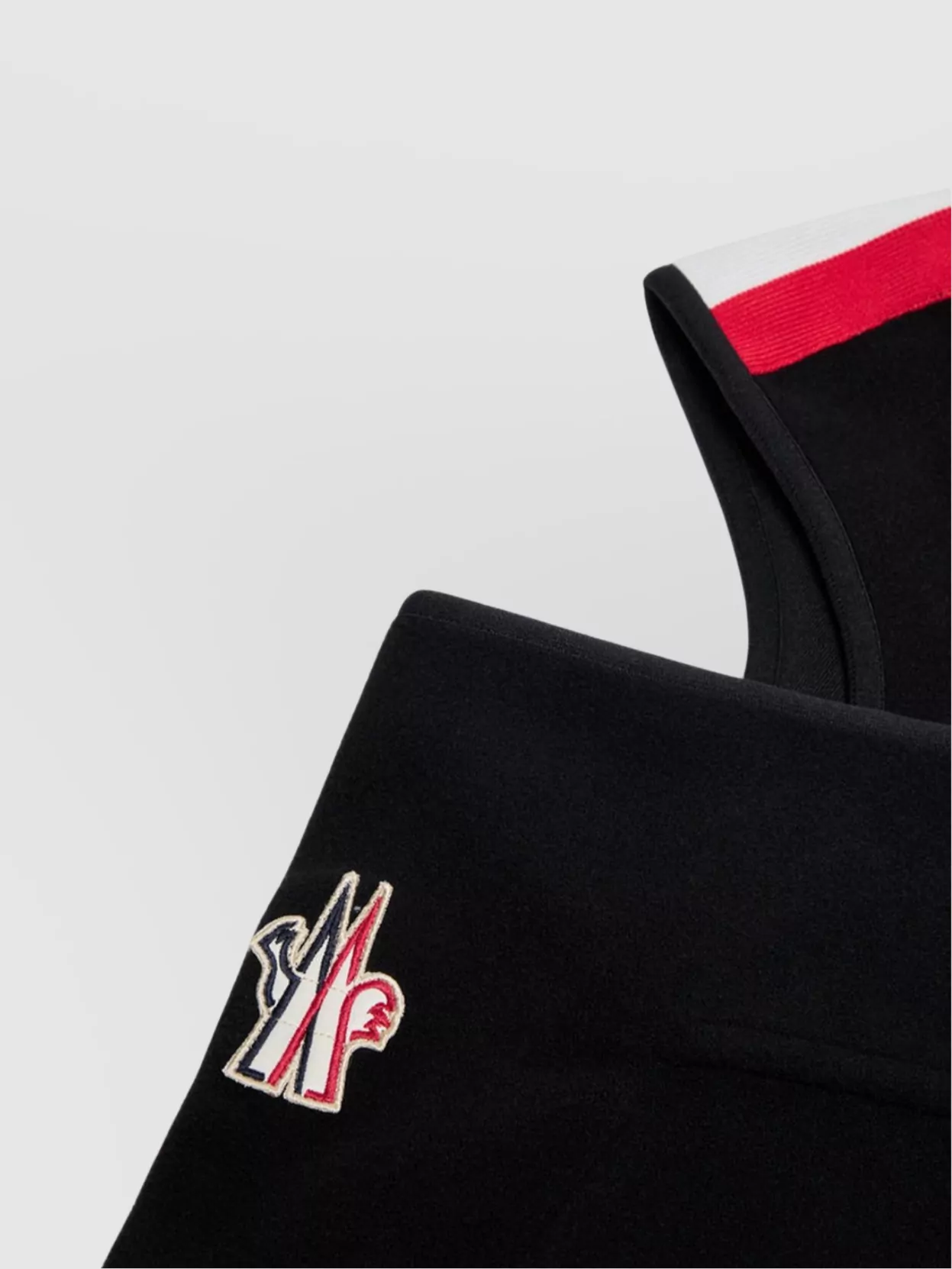 Moncler Fleece Balaclava With Tricolor Stripe Design