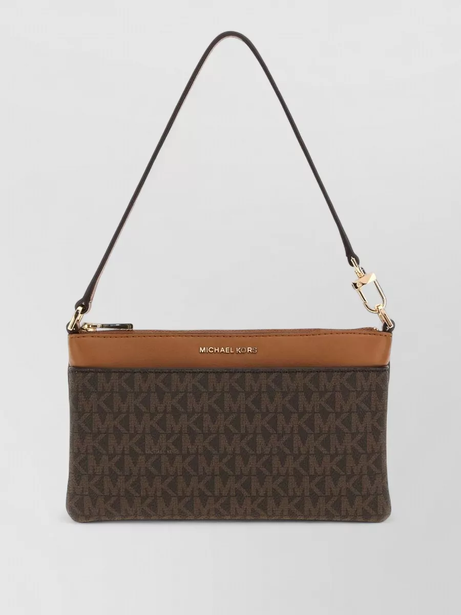 Michael Kors jet set medium leather clutch bag
