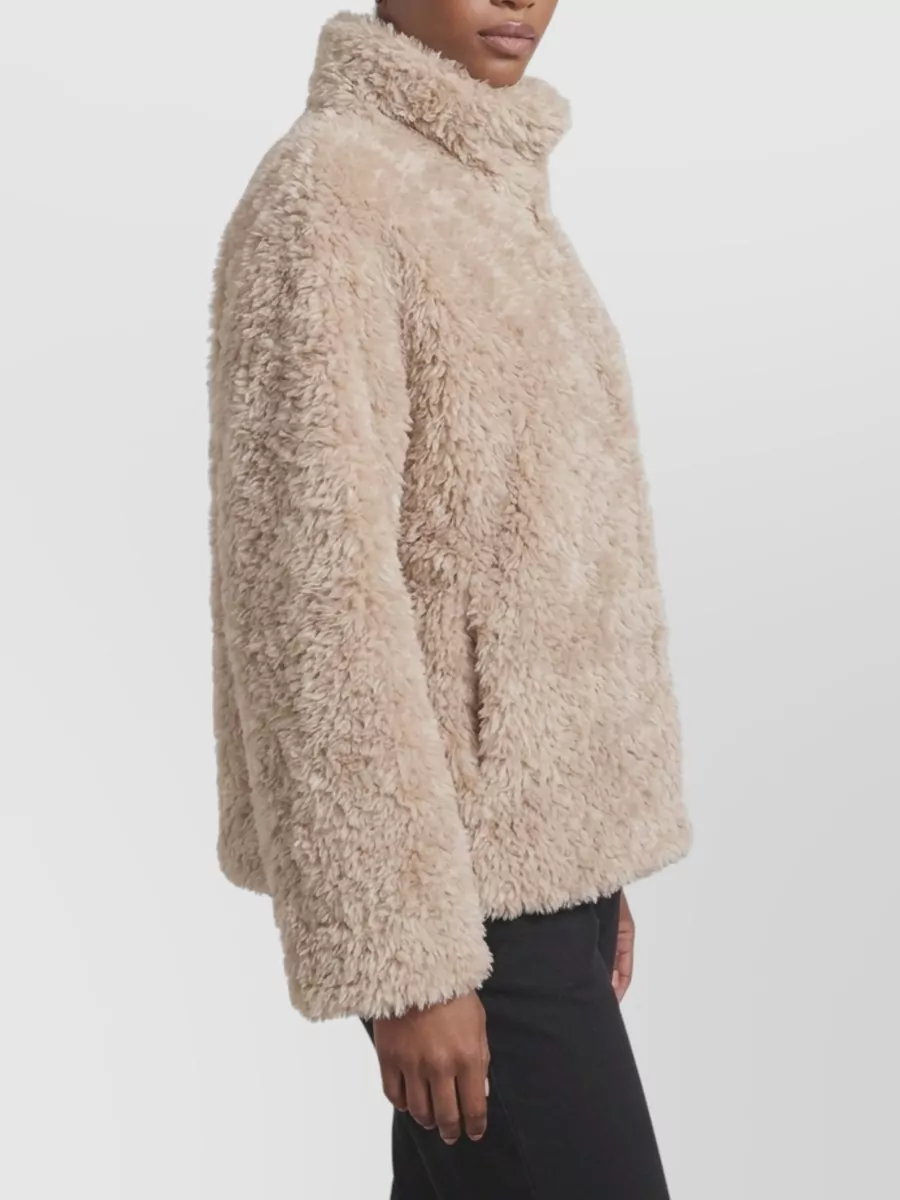 Herno short faux fur coat