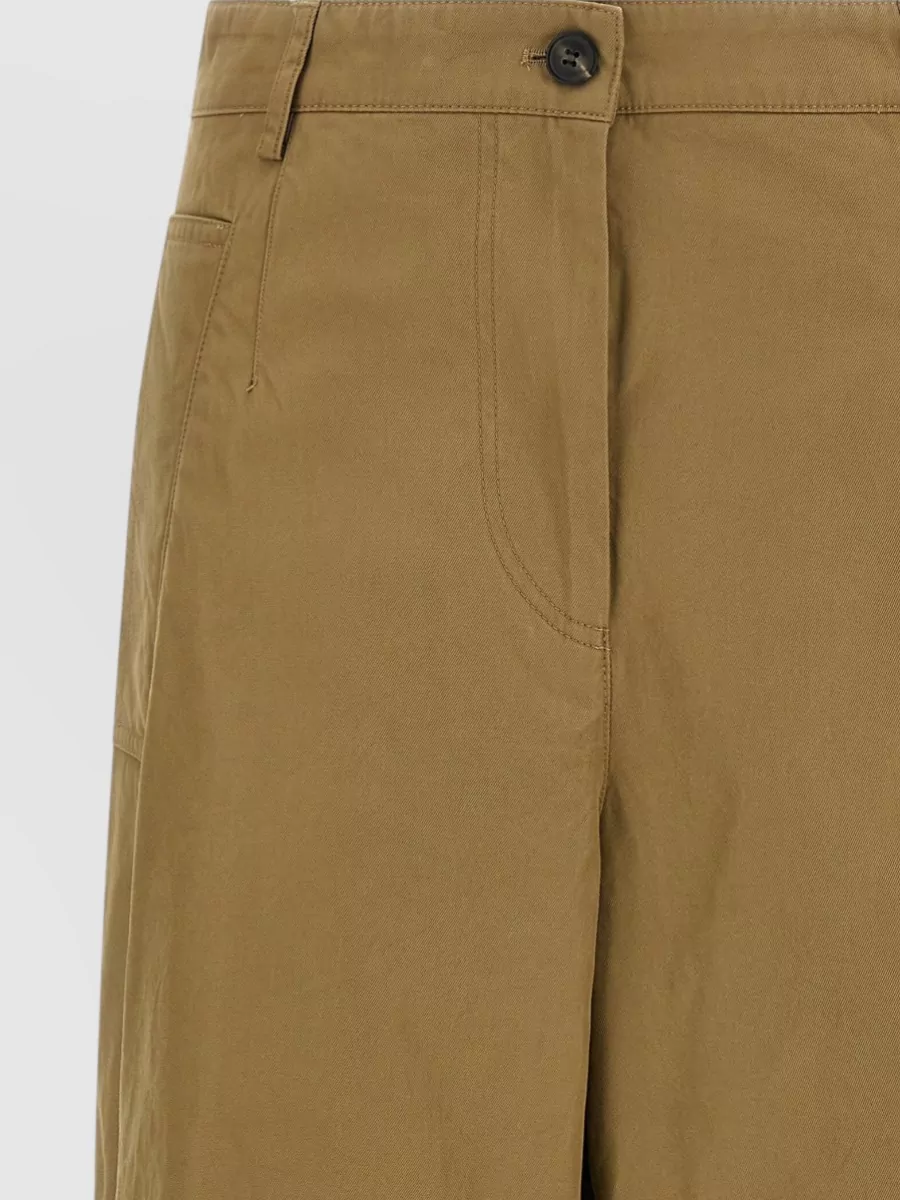 Dries Van Noten Cotton Pleated Tapered Trousers